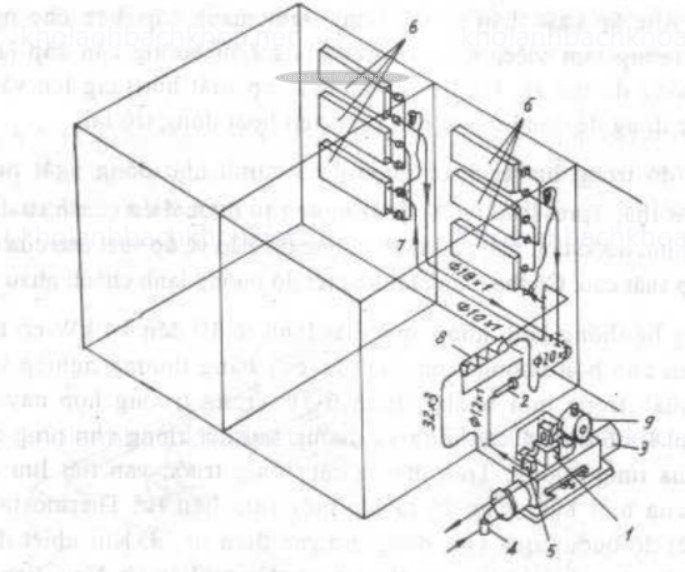 Hình 4. Sơ đồ không gian máy lạnh AK-ΦB6
