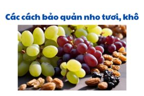 Các Cách Bảo Quản Nho Tươi, Khô