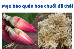 Mẹo Bảo Quản Hoa Chuối đã Thái